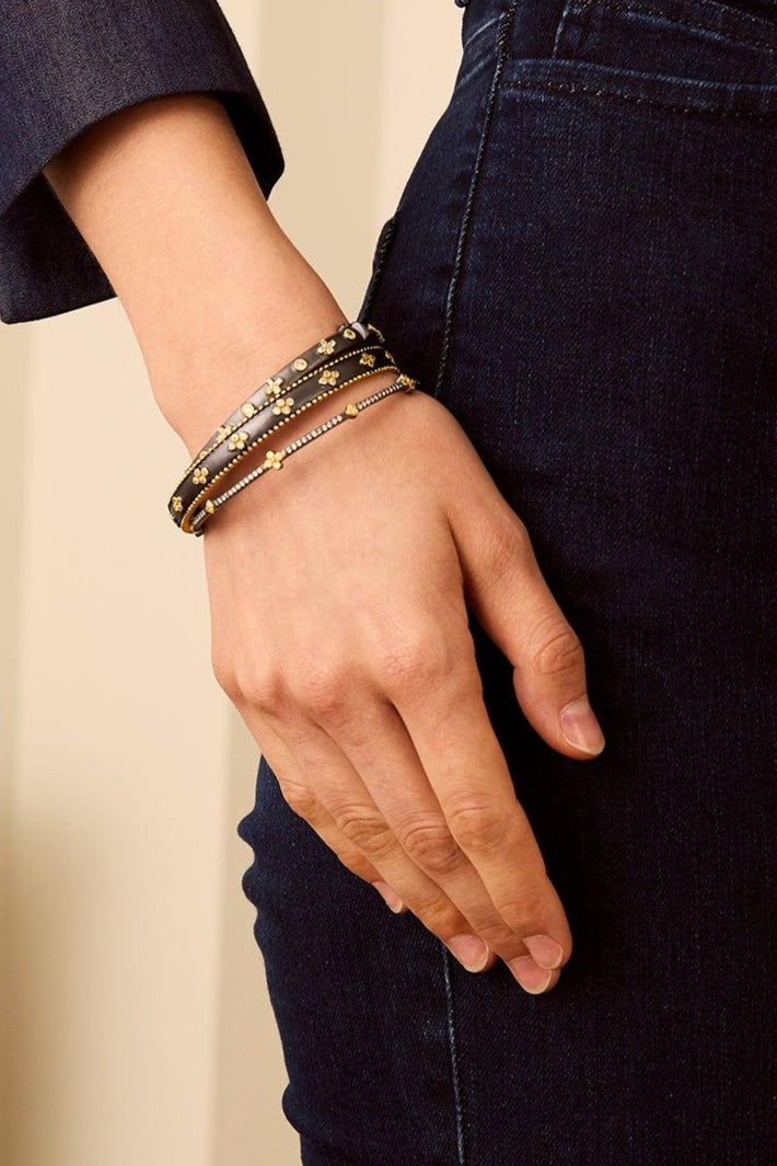 Clover Beaded Bangle