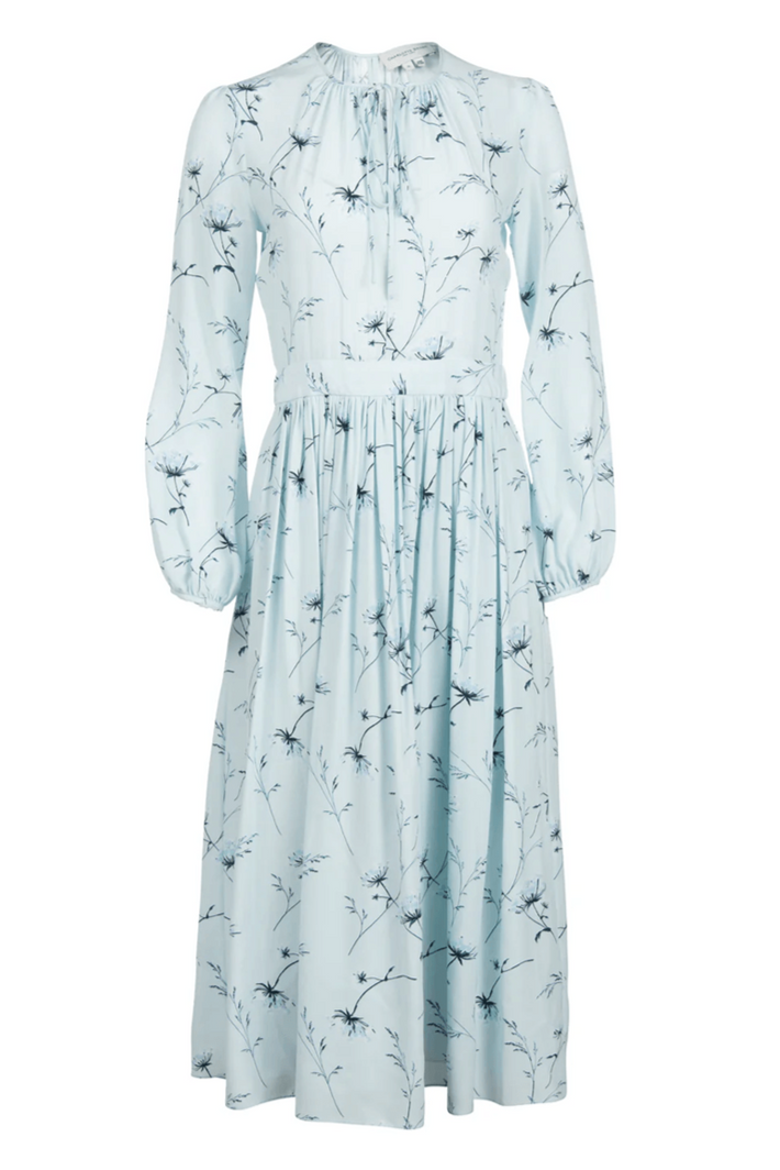 Luna Dress - Blue Flora