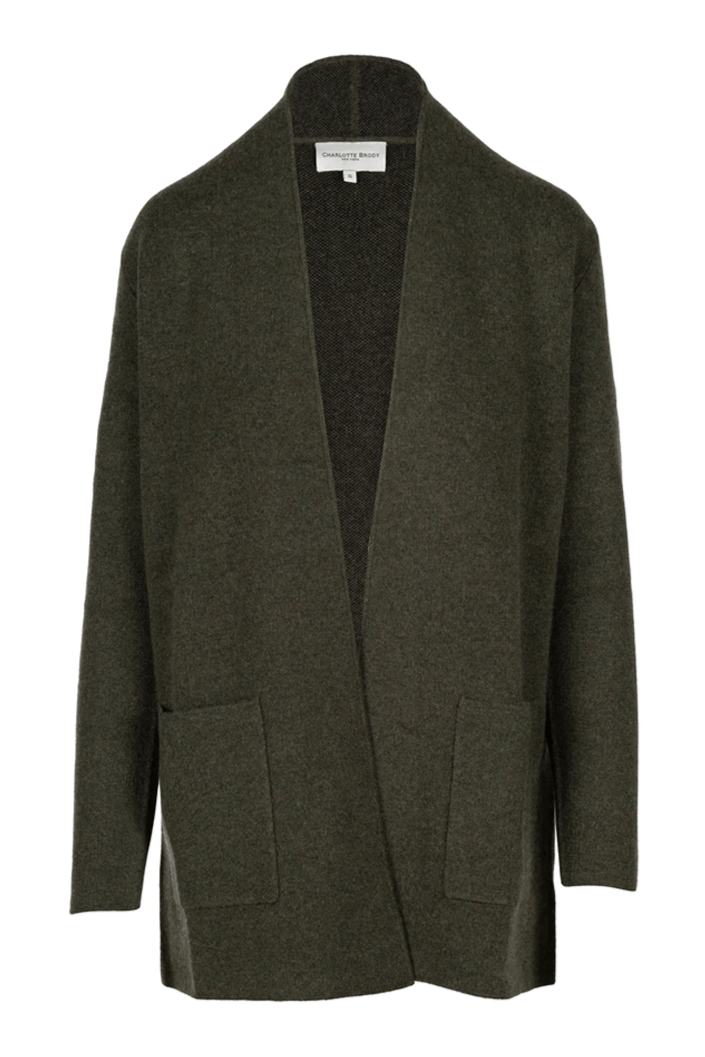 Double Knit Cardigan - Olive