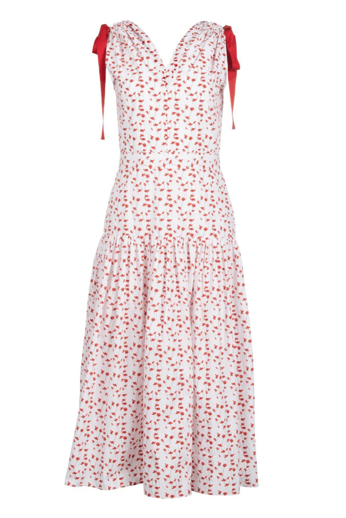 Sofia Dress - Red Spanish Poppy