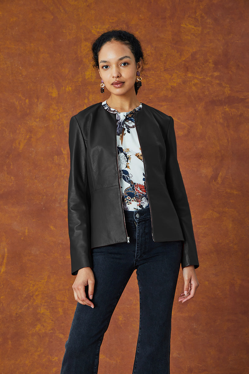 Peplum Jacket - Black