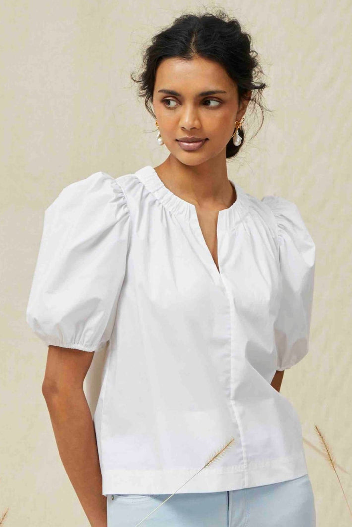 Puff Blouse - White