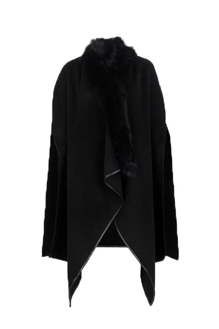 Fur Trim Cape