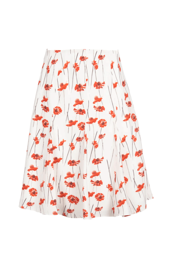 Pansy Skirt - Red Spanish Poppy