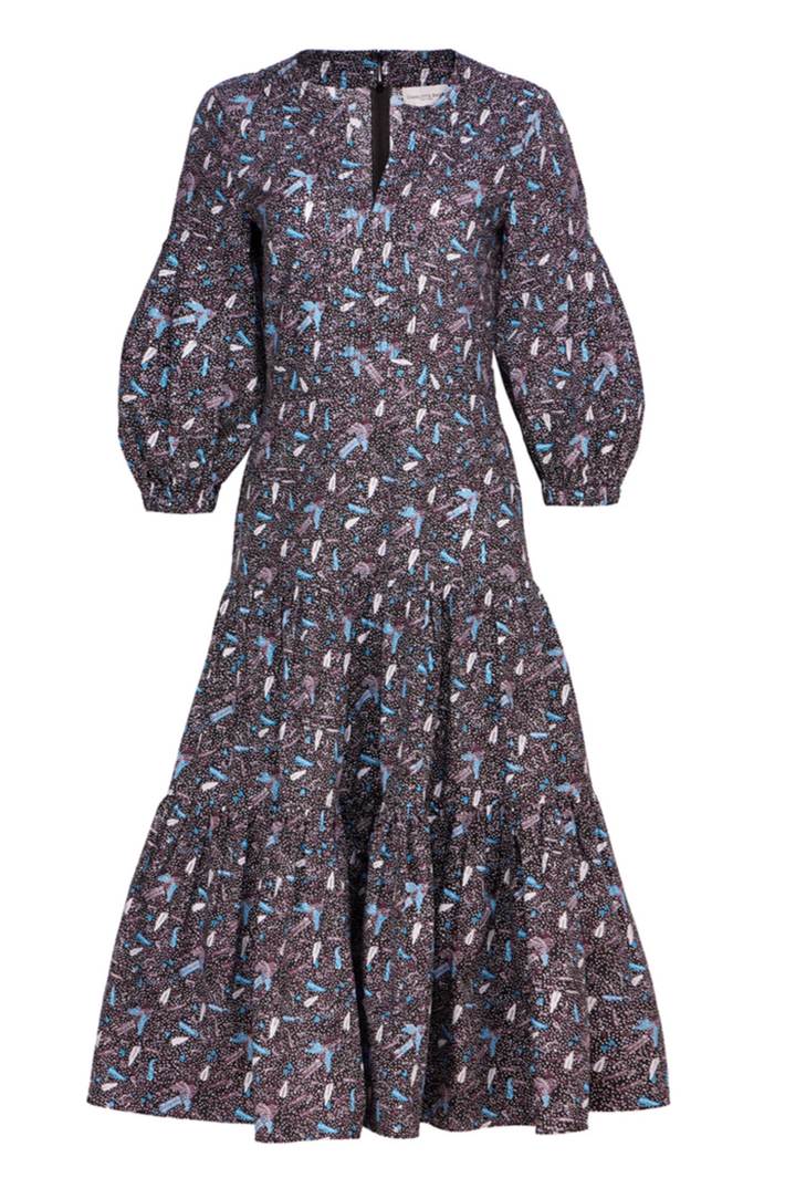 Acapulco Dress - Lapis Aztec Batik
