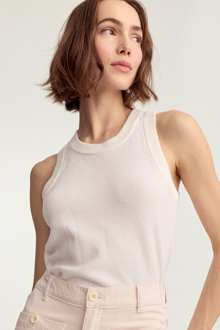 Sol Knit Tank - Ivory