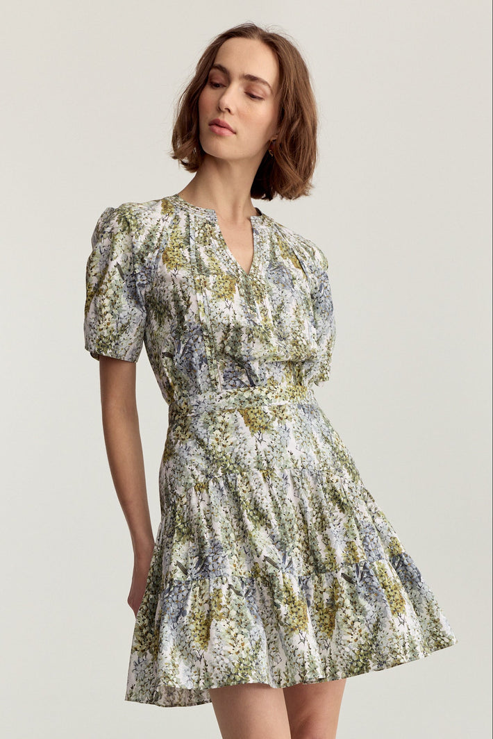 Riviera Skirt Blue Wisteria Poplin