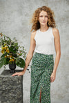 Serrana Skirt - Verde Flores