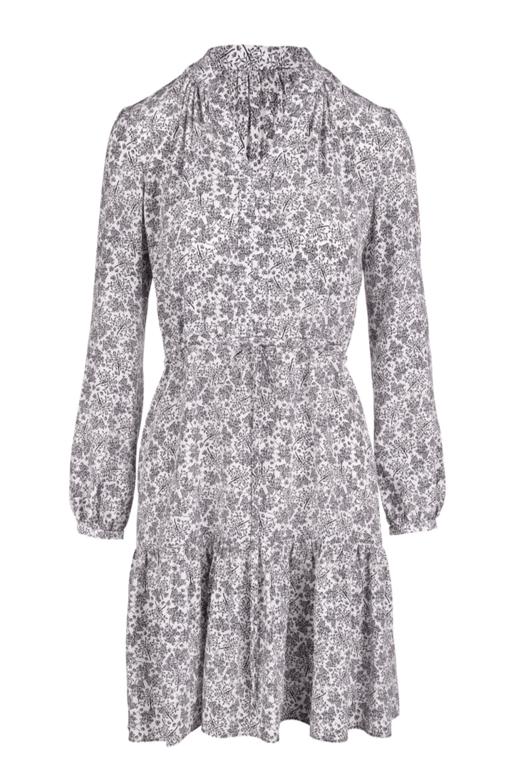 Fit and Flare Shirtdress - Navy Tree