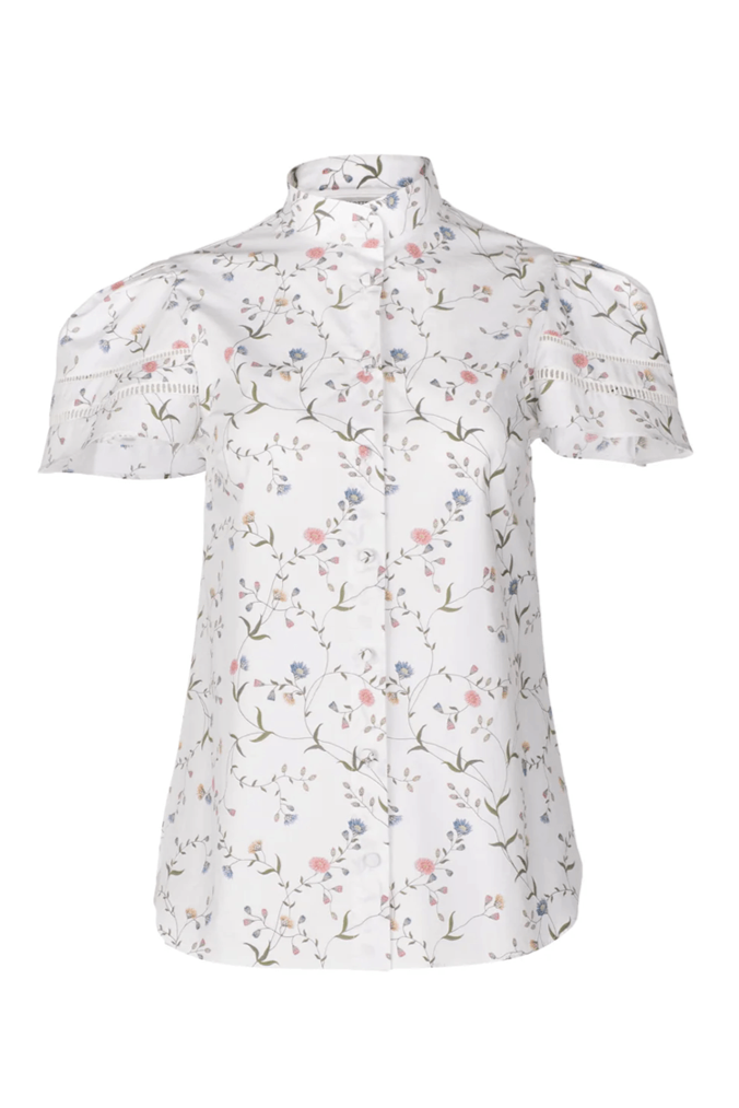 Trellis Blouse - Floral Vine