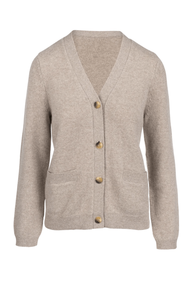 Cashmere Cardigan - Fawn