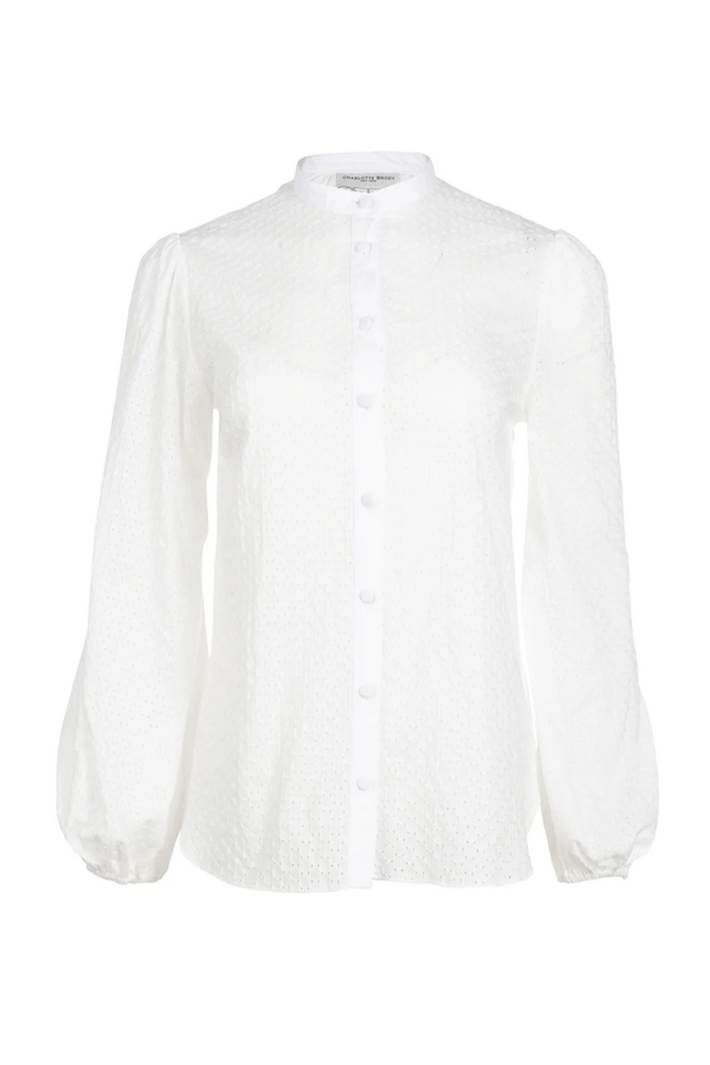 Paloma Blouse - White Eyelet