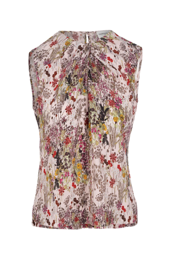 Sleeveless Ginger Blouse - Blush English Garden