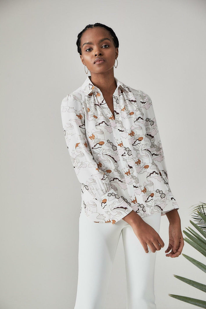 Laurel Blouse Cosmic Rose