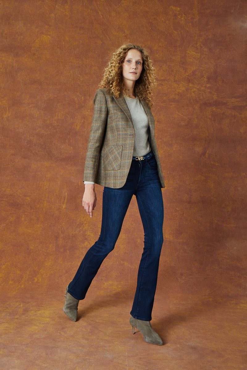 Woodstock Blazer - Walnut Plaid