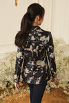 Shawl Collar Blazer - Chinoiserie Jacquard