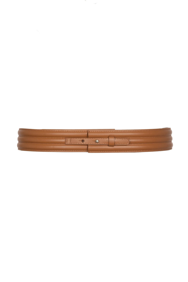 Banded Belt - Natural Leather