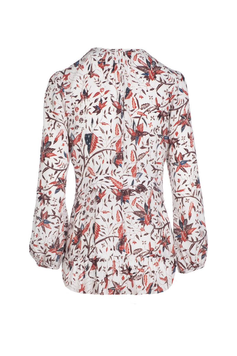 Camellia Blouse - Red Lily Batik