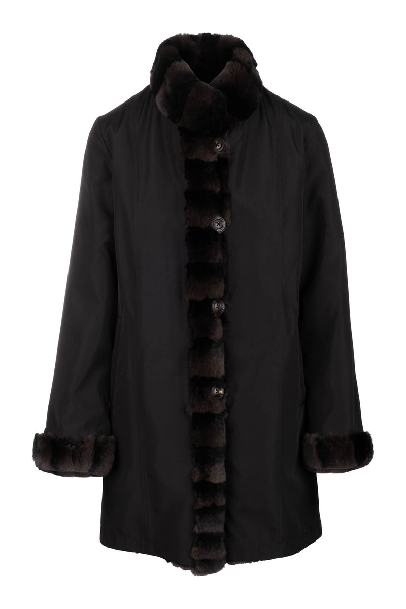 Reversible Raincoat - Brown/Black