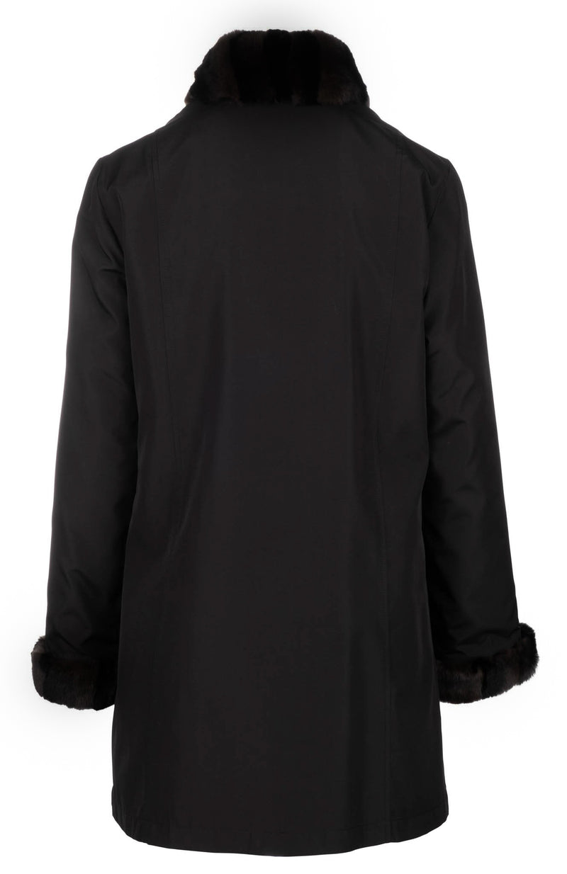 Reversible Raincoat - Black