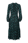 Keyhole Midi Dress - Green Pomegranate
