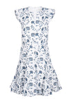 Toledo Dress - Navy Pomegranate
