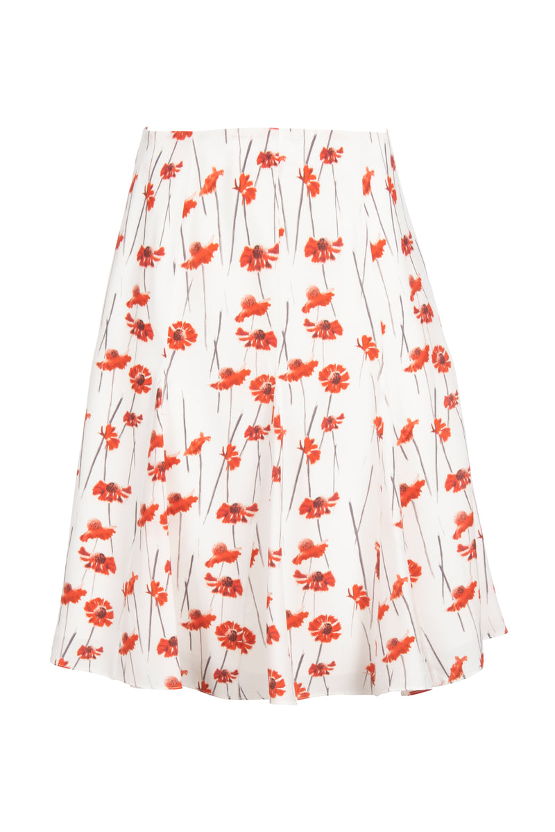 Pansy Skirt - Red Spanish Poppy