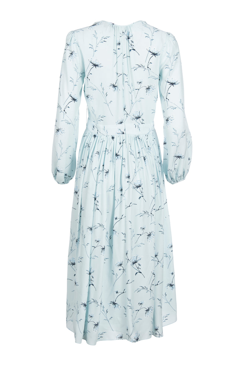 Luna Dress - Blue Flora