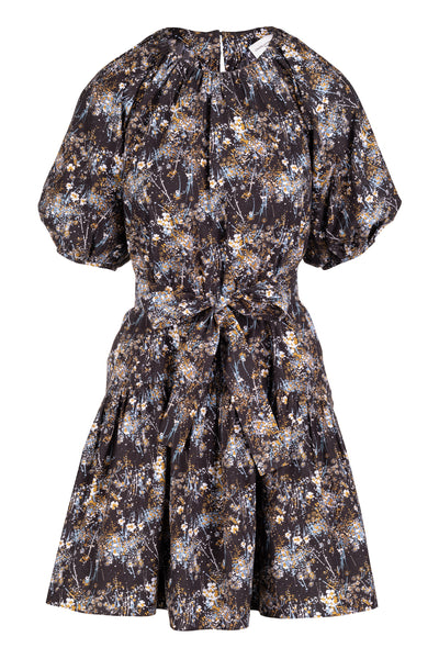 Mayapple Dress - Denim Bursting Blooms – Charlotte Brody
