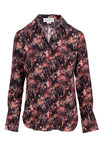 Silk Button Down - Rose Bursting Blooms