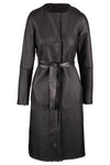 Reversible Shearling Coat - Black