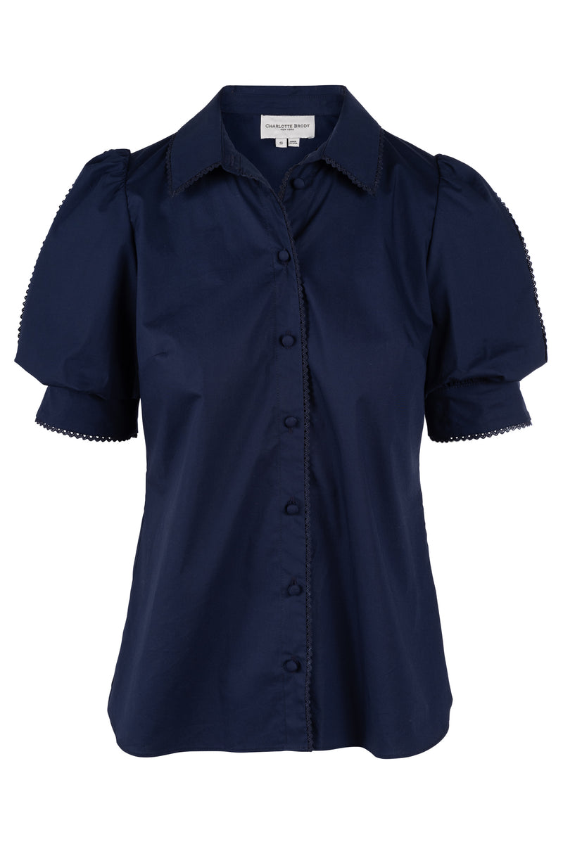 Lily Blouse - Navy