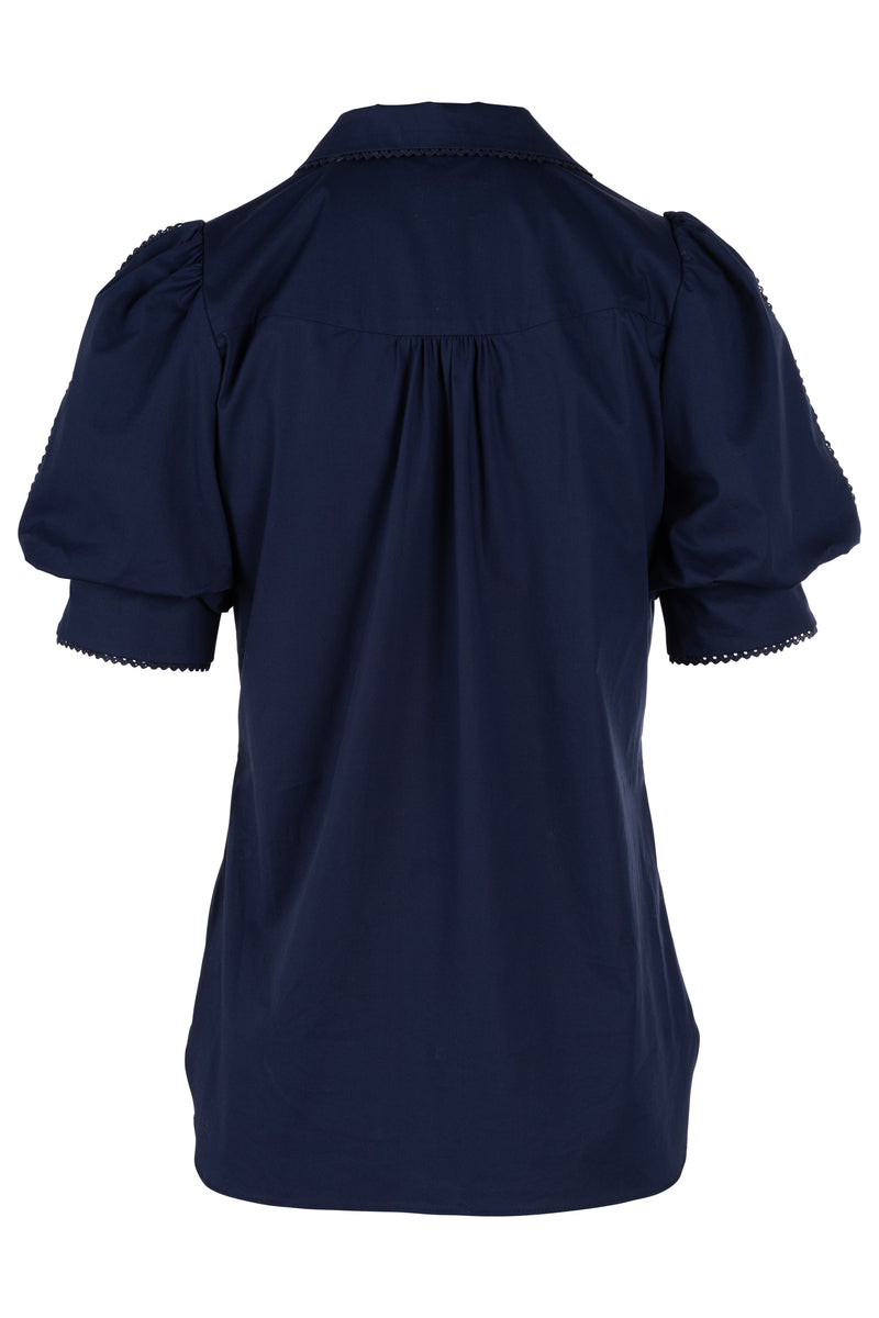 Lily Blouse - Navy – Charlotte Brody