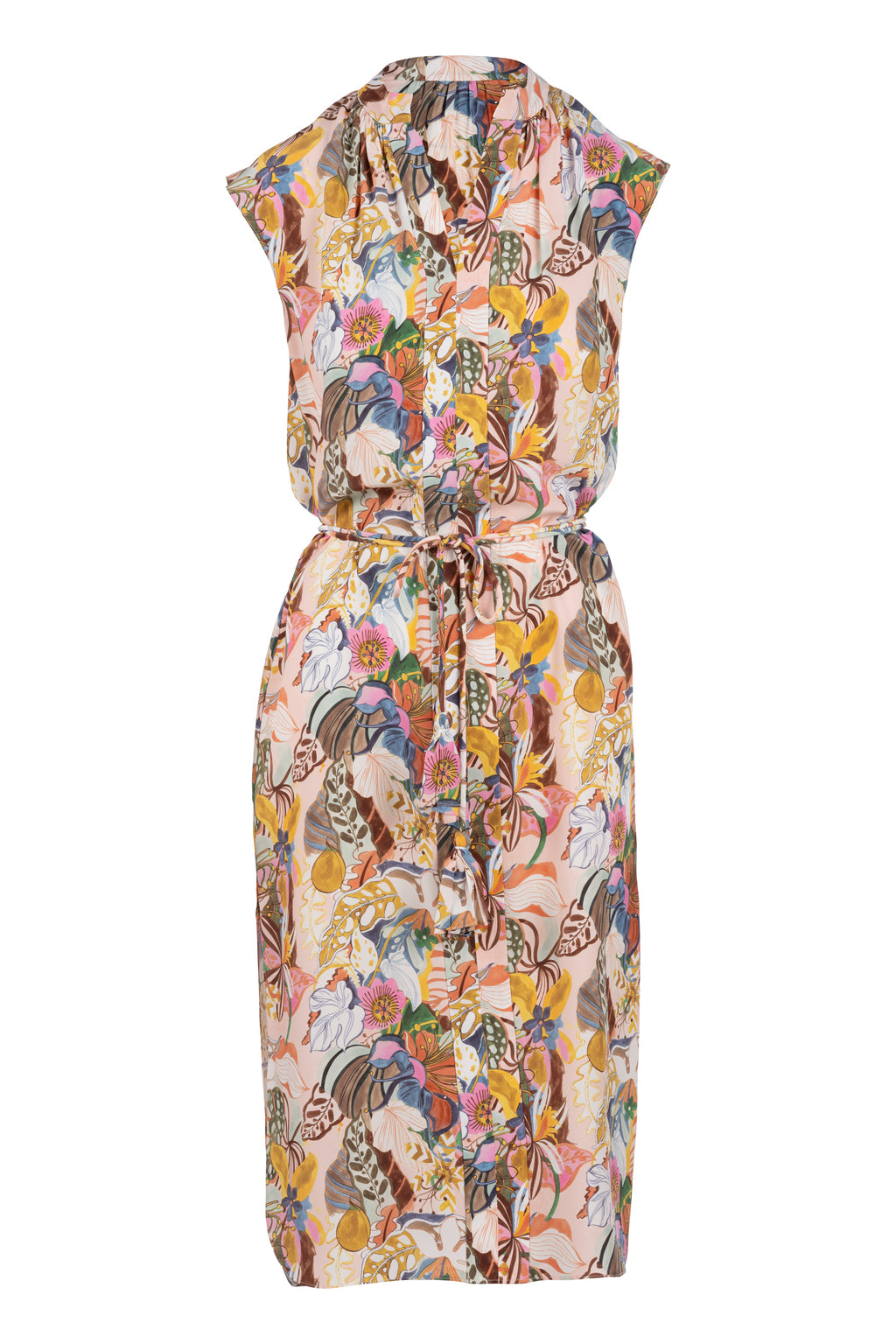 Majorca Caftan - Rainbow Groovy Blooms