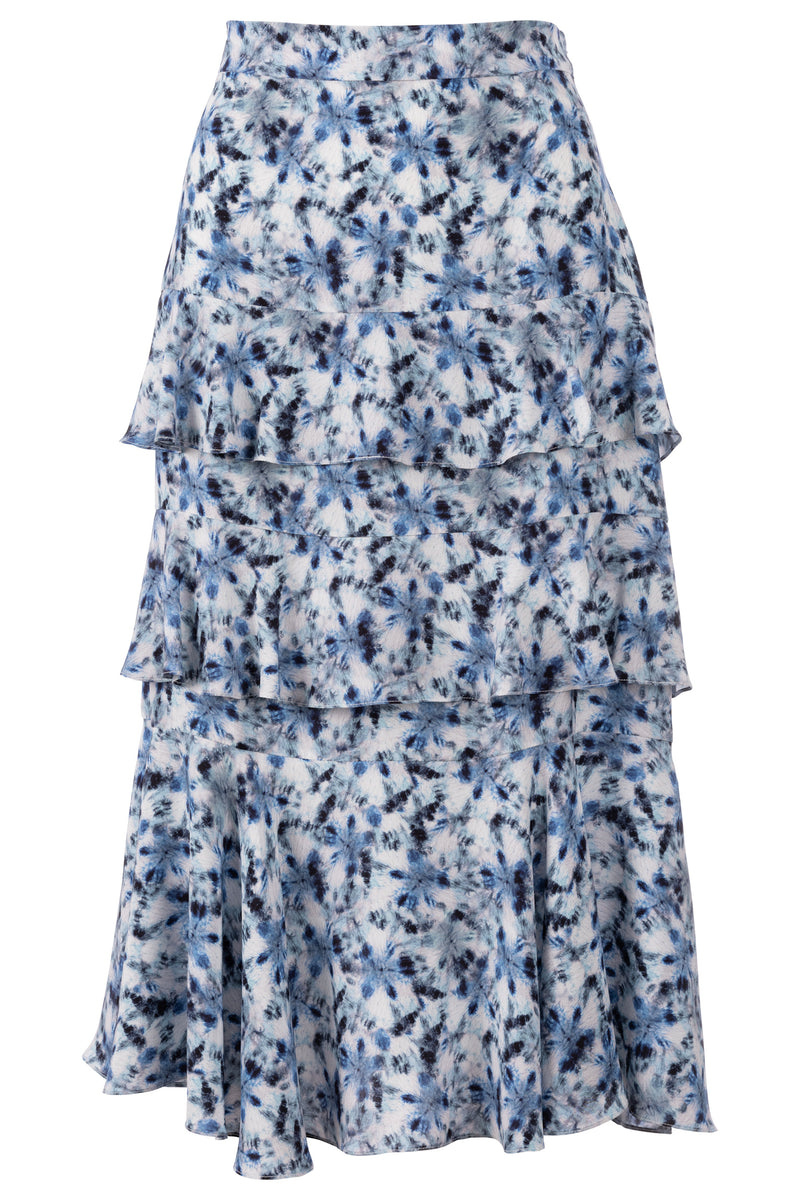 Cascade Ruffle Skirt - Blue Mirage