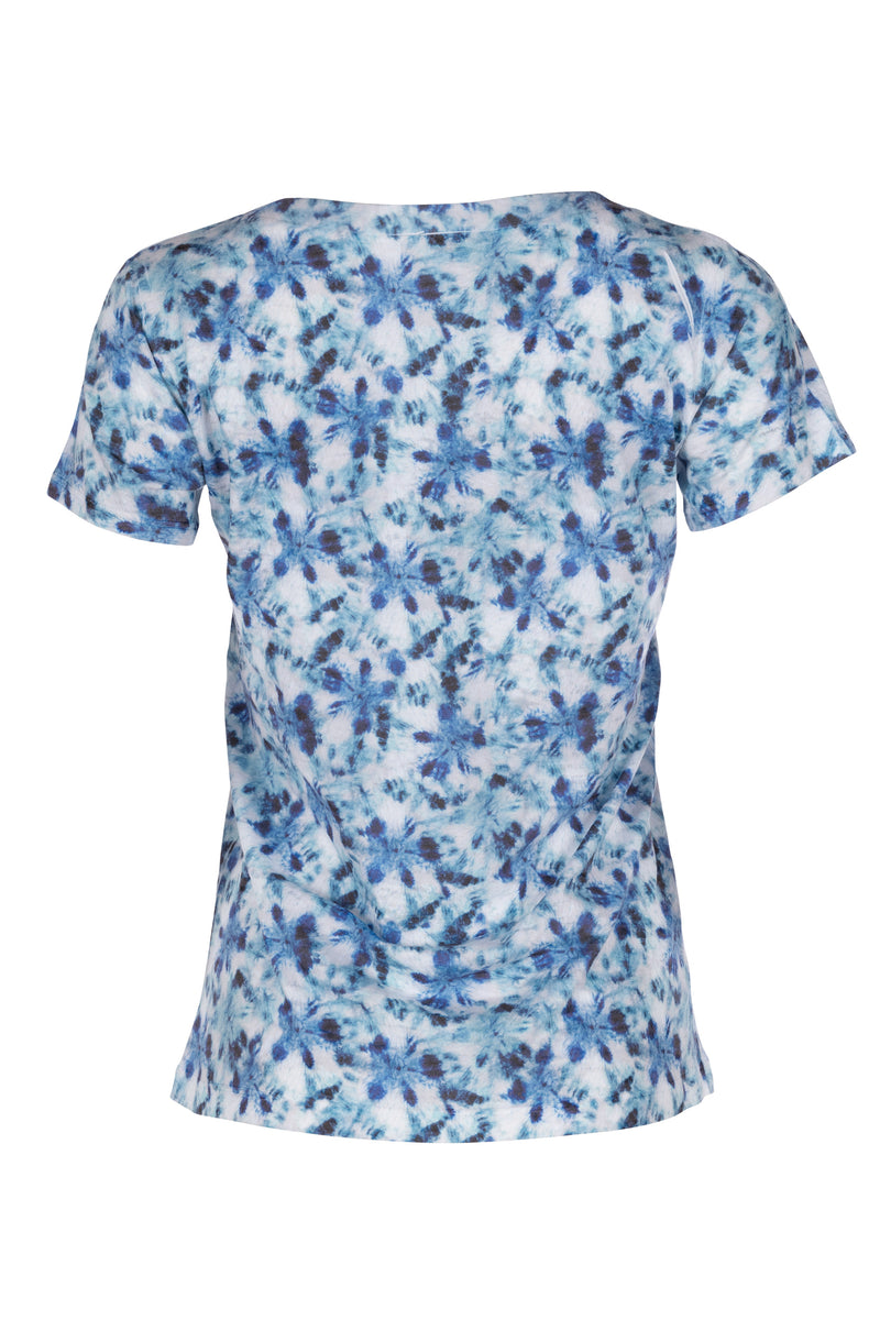 Burnout Tee - Blue Mirage