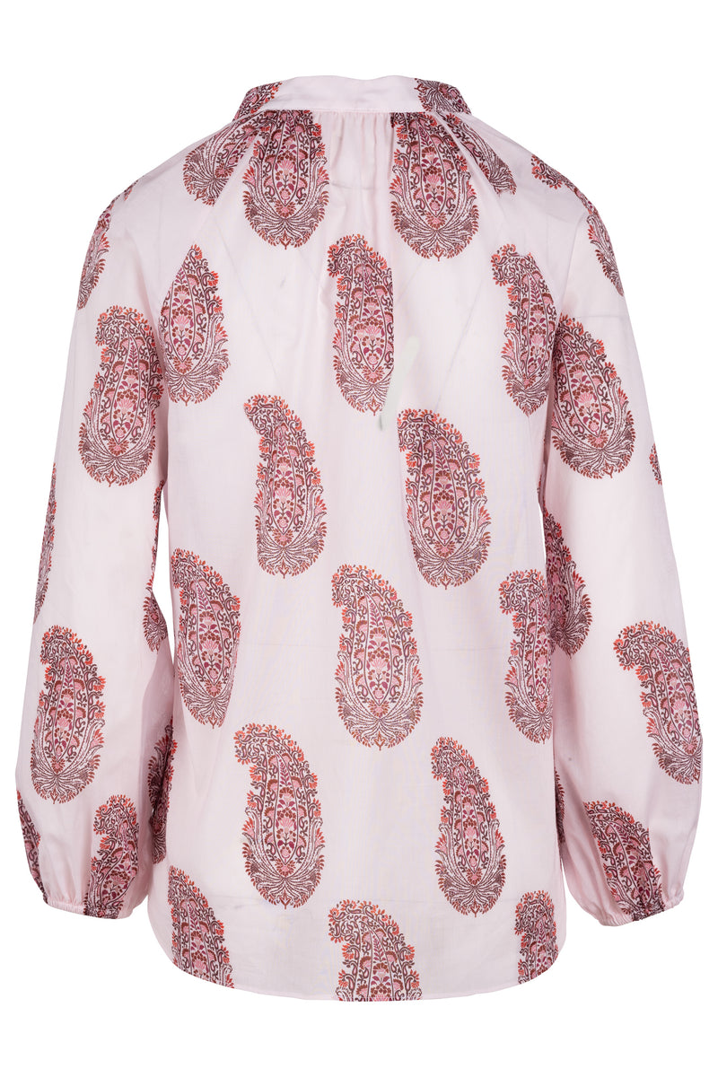 Poet Blouse - Blush Paisley