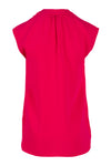 Sleeveless Gathered Blouse - Hot Pink