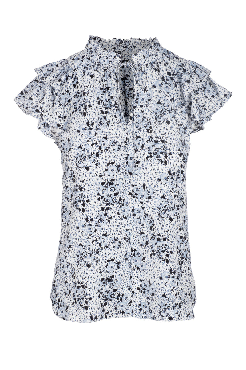 Butterfly Blouse - Blue Water Lily