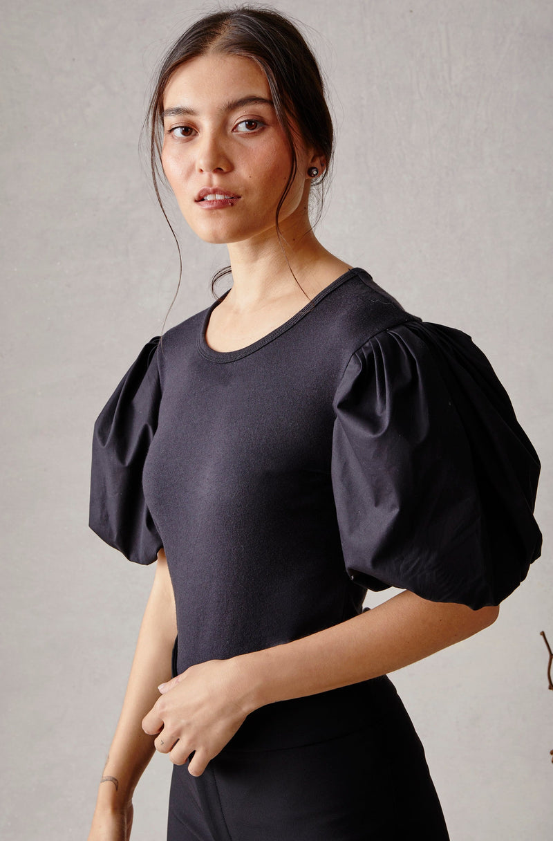 Peony Tee - Black