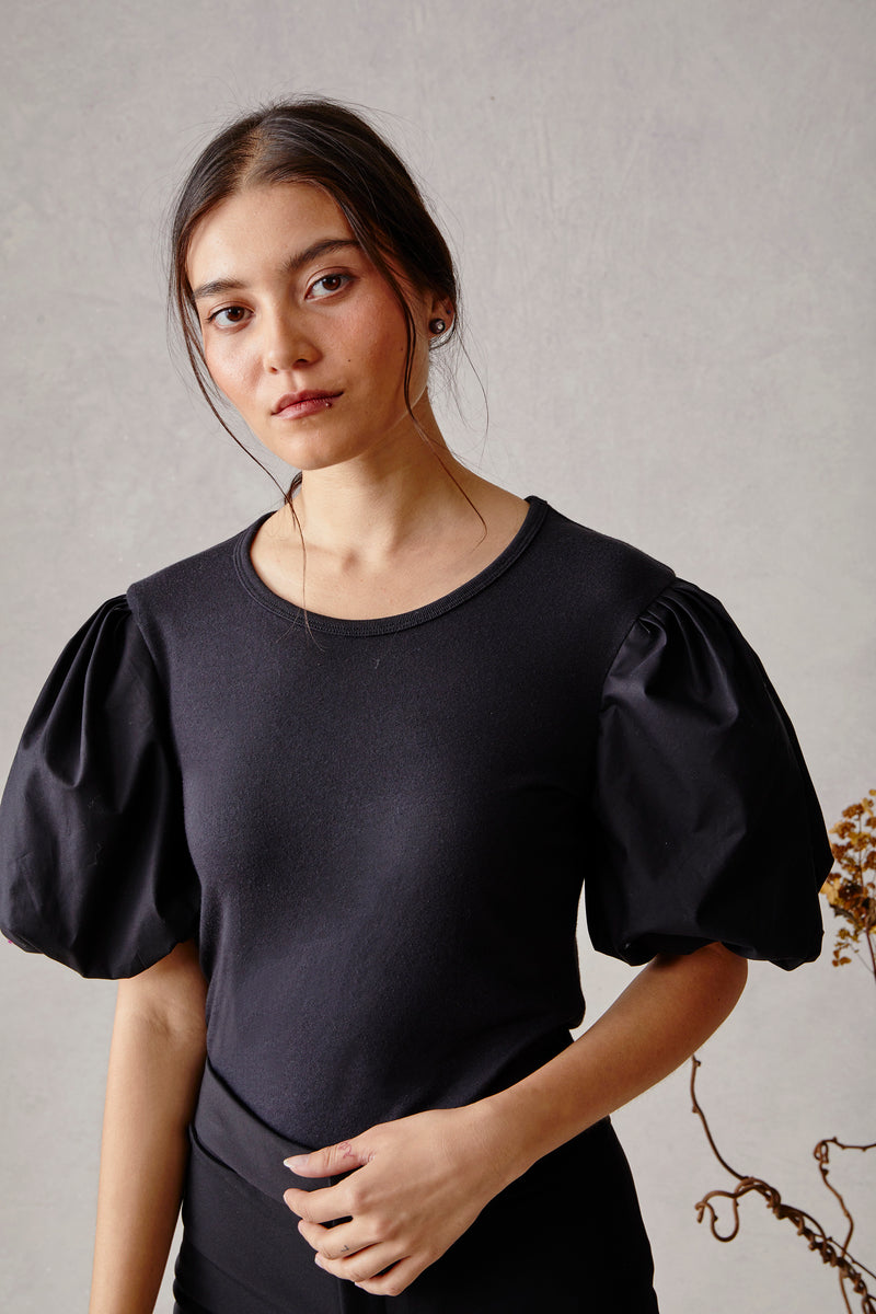 Peony Tee - Black