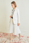 Double Vent Blazer - Ivory