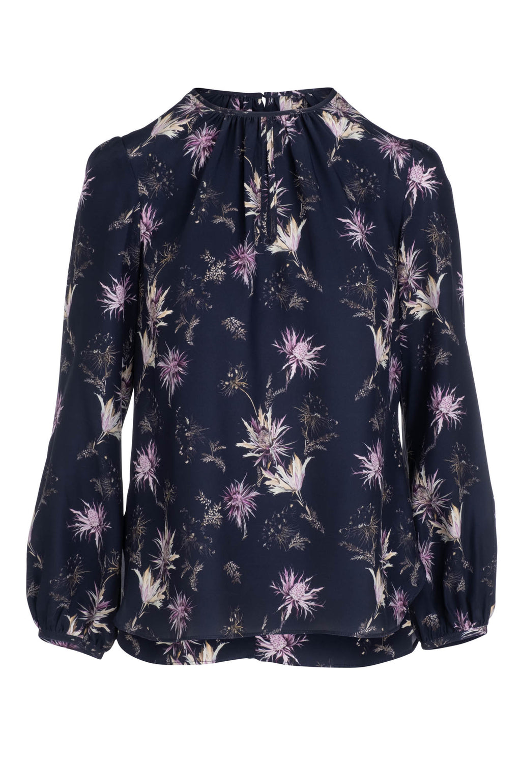 Keyhole Blouse - Lilac Thistle