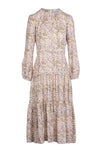 Keyhole Midi Dress - Lilac Marble