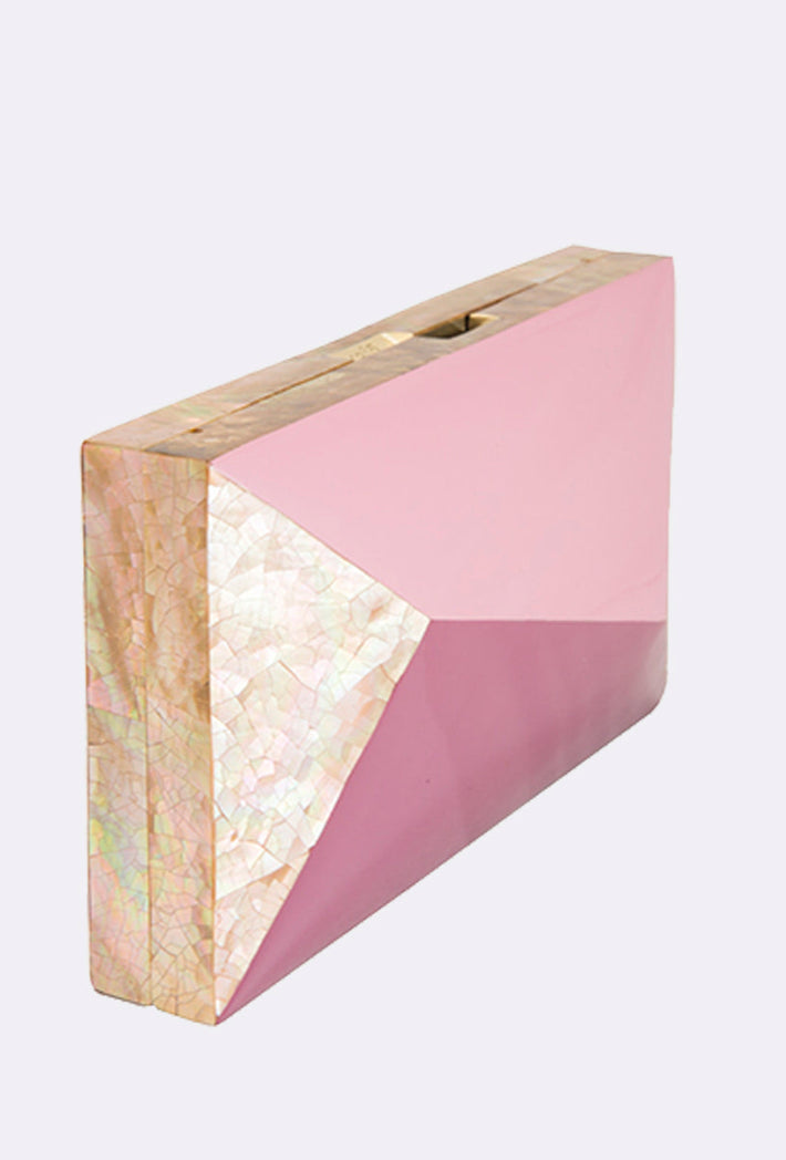 Asymmetrical Minaudière - Mauve