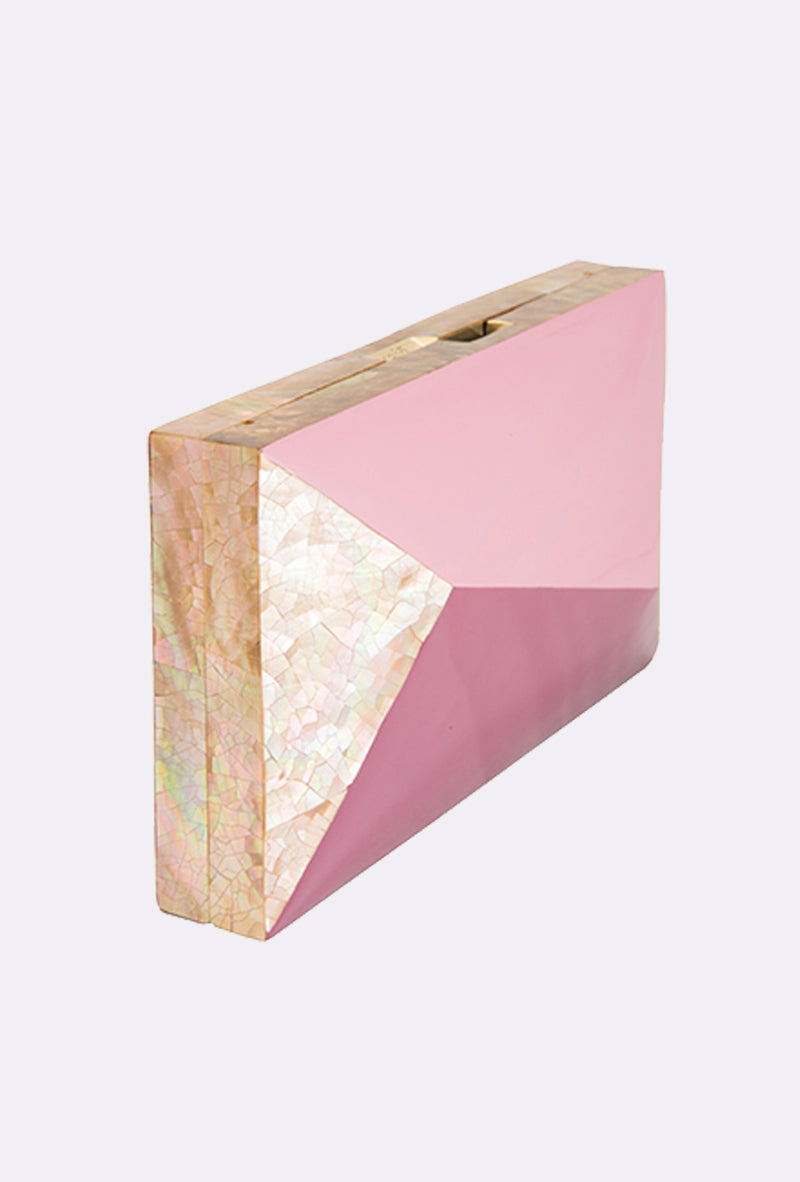 Asymmetrical Minaudière - Mauve