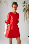Rosette Dress - Red