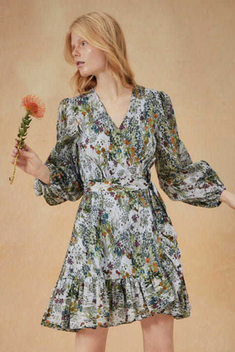 Celeste Dress - Sky English Garden