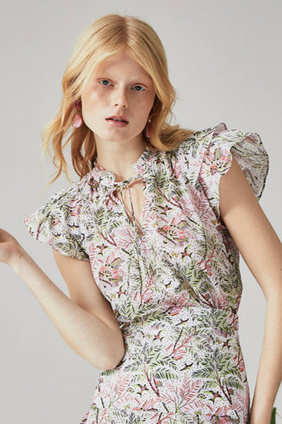 Butterfly Blouse - Blush Desert Oasis