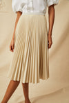 Pleated Skirt - Crema